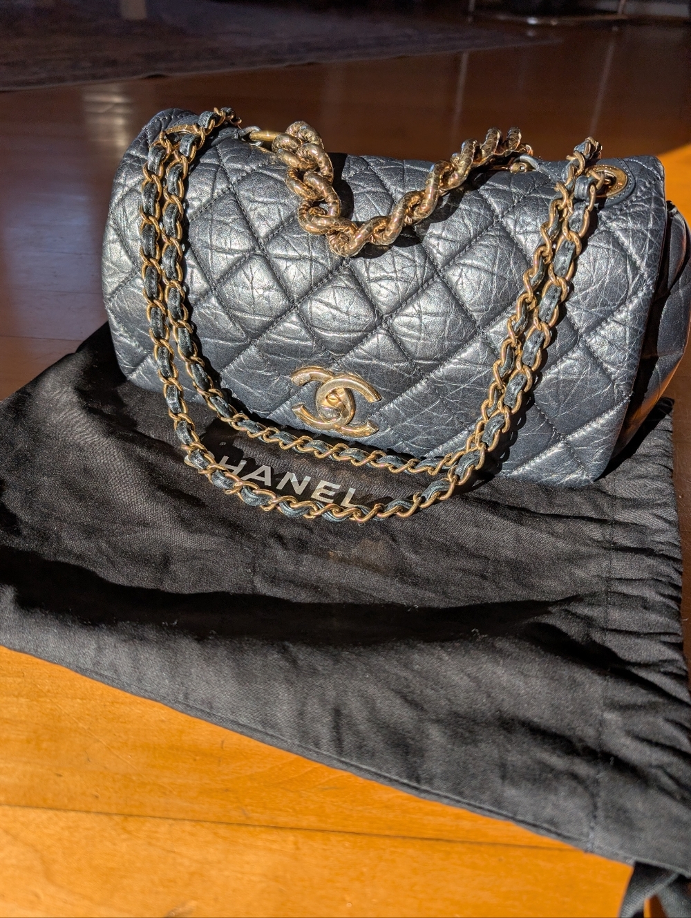 Chanel Calfskin Pondichery Flap Bag